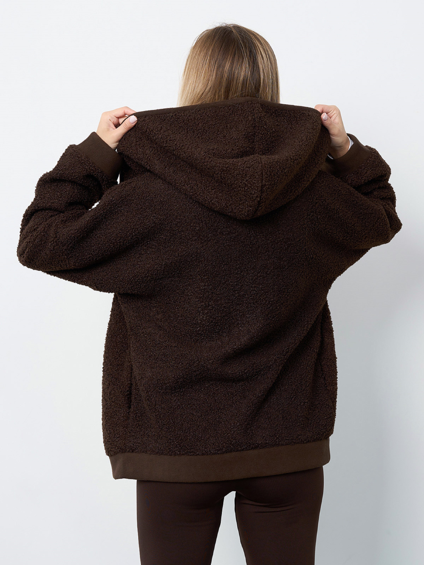 Худи ISSA Plus модель 15407_темно-коричневый Фото