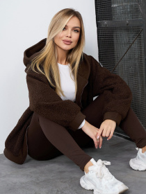 Худи ISSA Plus модель 15407_темно-коричневый Фото