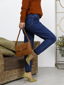 Джинсы мом ISSA Plus модель WN20-722_синий Фото