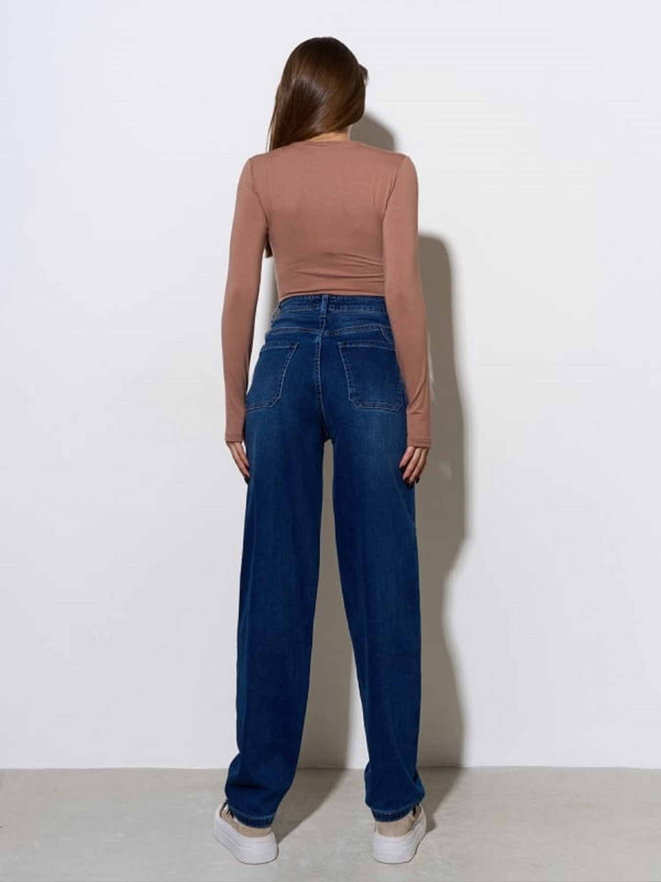 Широкие джинсы ISSA Plus модель WN20-724_синий Фото