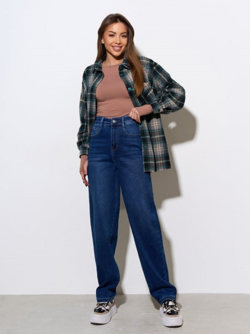 Широкие джинсы ISSA Plus модель WN20-724_синий Фото