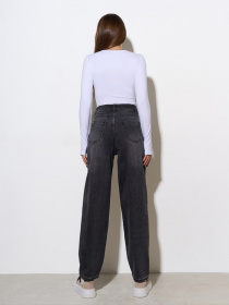 Широкі джинси ISSA Plus модель WN20-725_серый Фото