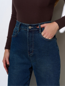 Джинсы мом ISSA Plus модель WN20-727_синий Фото