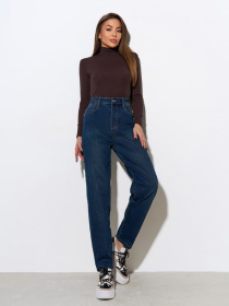 Джинсы мом ISSA Plus модель WN20-727_синий Фото