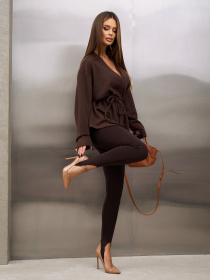 Леггинсы ISSA Plus модель 5544A_темно-коричневый Фото