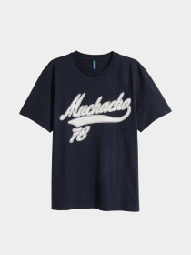 Футболка H&M модель 5003946RP21_темно-синий Фото