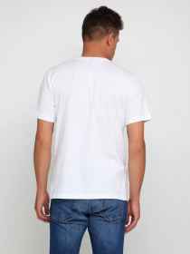 Футболка H&M модель 12-7625839_белый с принтом Фото