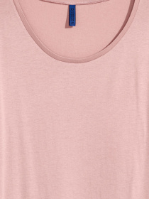 Футболка H&M модель 5141796RP2_темно-розовая пудра Фото