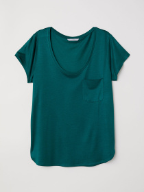 Футболка H&M модель 5486137RP3_Зеленый Фото