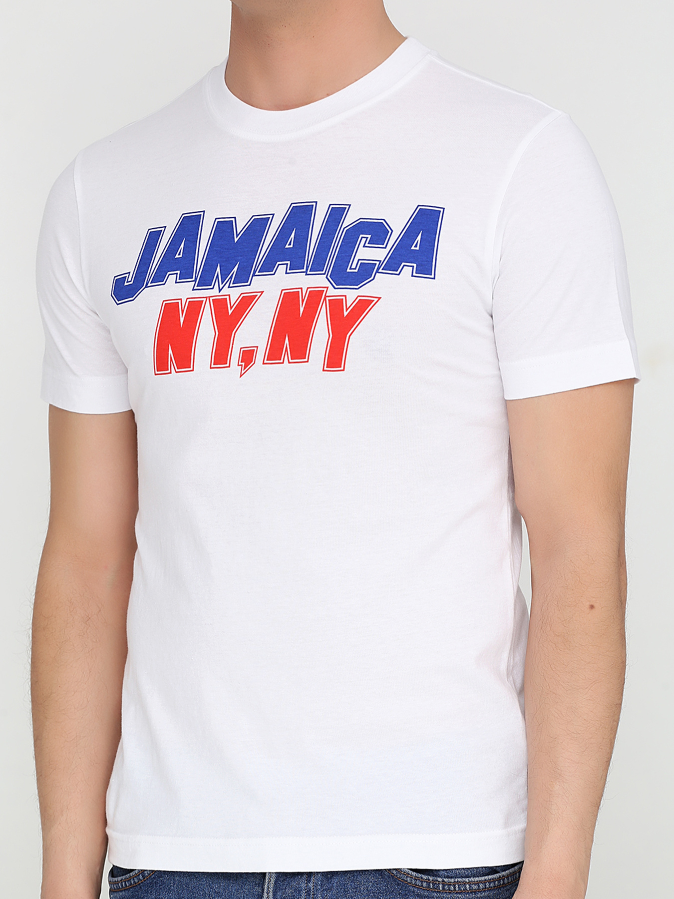 Футболка H&M модель 5099376RP21_белый с принтом Фото