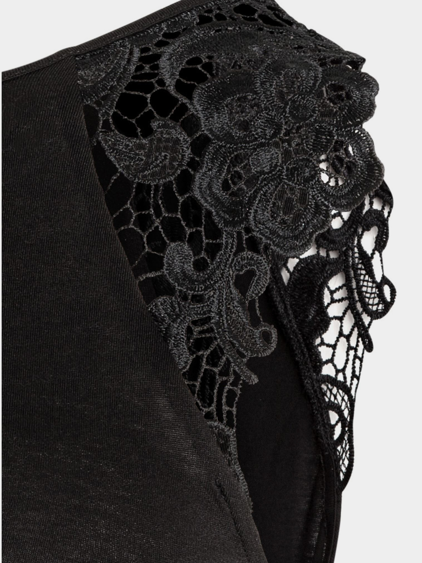 Майка H&M модель 5463546RP21_черный Майка H&M модель 5463546RP21_черный Фото