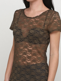 Футболка H&M модель 1797927RP6_хаки Фото