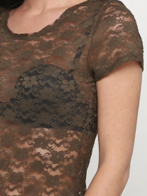 Футболка H&M модель 1797927RP6_хаки Фото