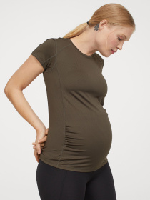 Футболка спортивная для беременных модель 8750052dm_хаки Фото
