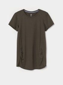 Спортивная футболка H&M модель 8750052dm_хаки Спортивная футболка H&M модель 8750052dm_хаки Фото