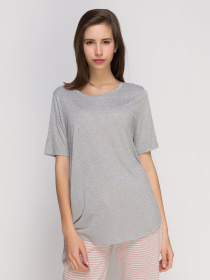 Футболка H&M модель PS3571914RP2_серый Футболка H&M модель PS3571914RP2_серый Фото