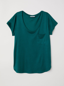 Футболка H&M модель 2F5486137_зеленый Фото