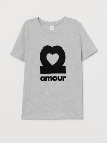 Футболка H&M модель 7330290log_Серый Фото