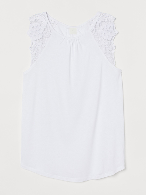 Майка H&M модель 7814610log_Белый Фото