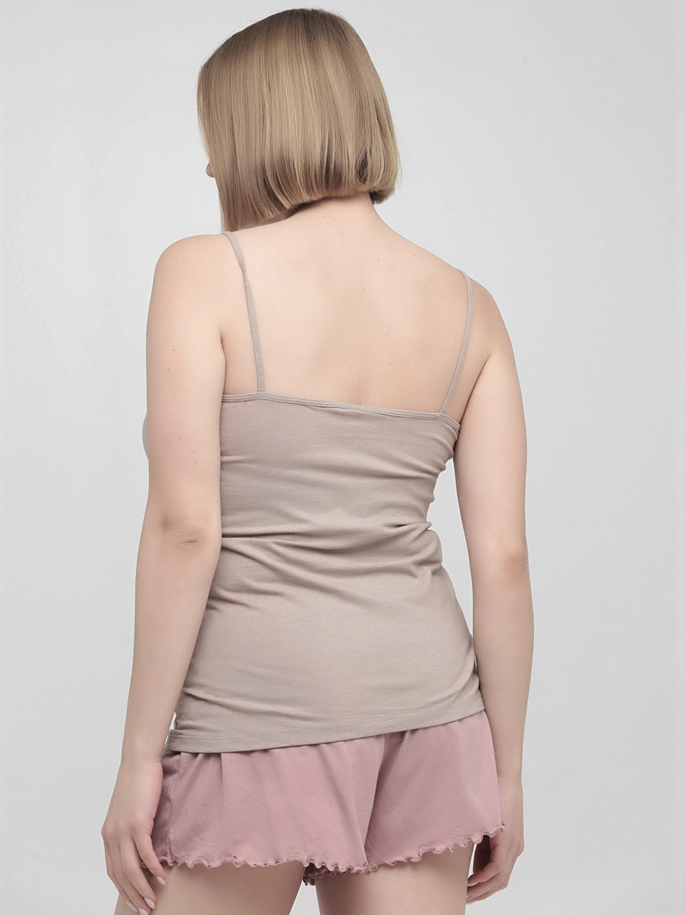 Майка H&M модель 9033090abr_Серо-бежевый Фото