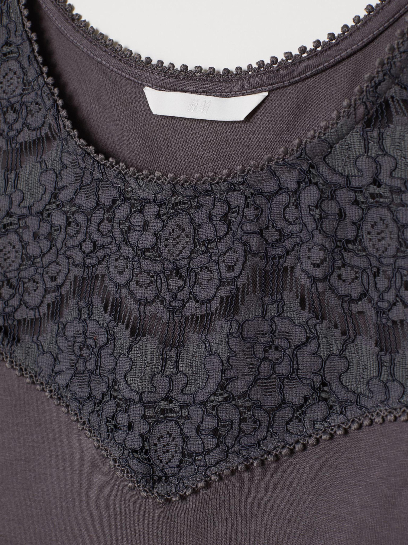 Майка H&M модель 6134597log_Серый Фото