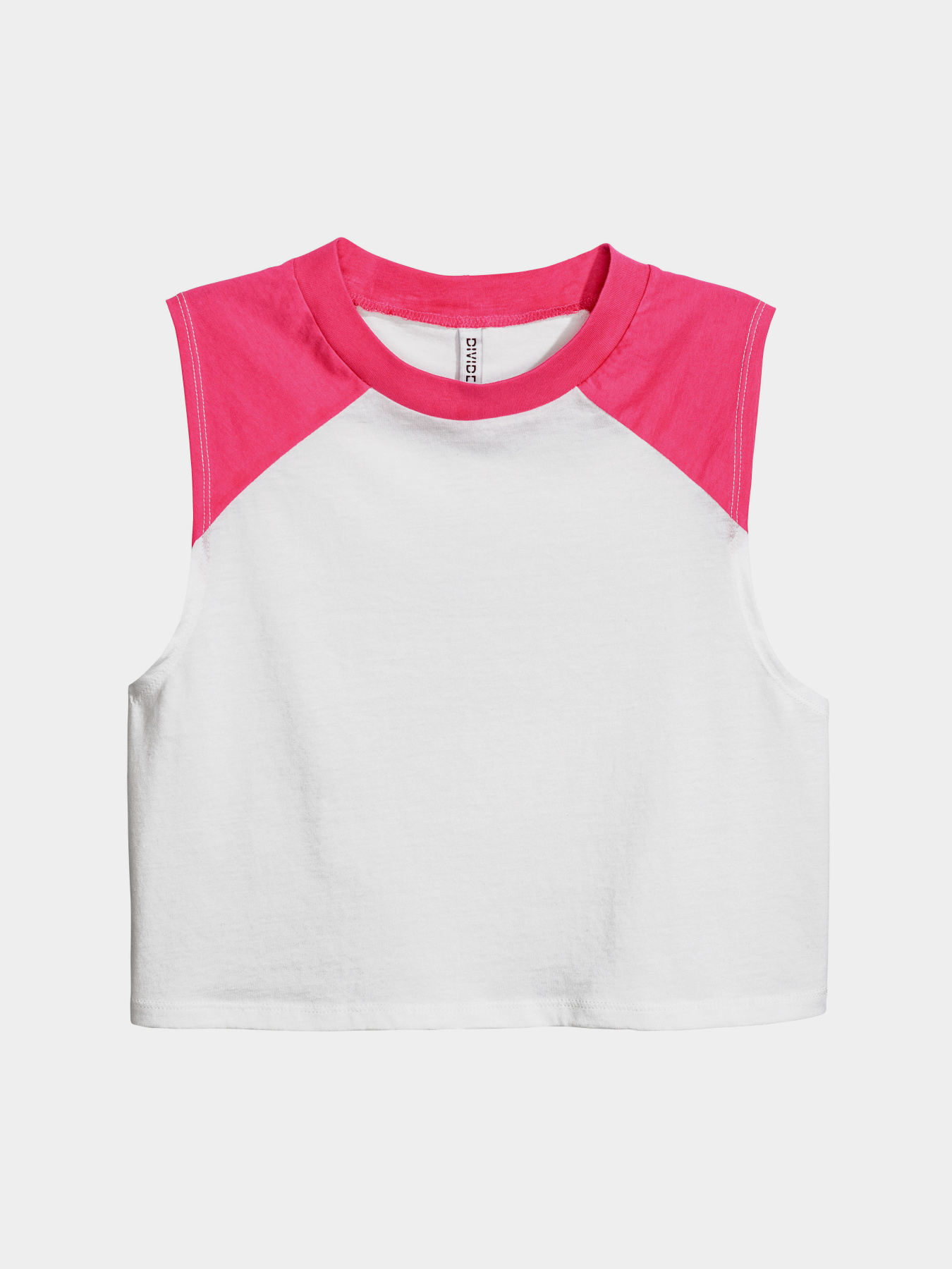 Топ H&M модель 5034575RP8_бело-розовый Фото