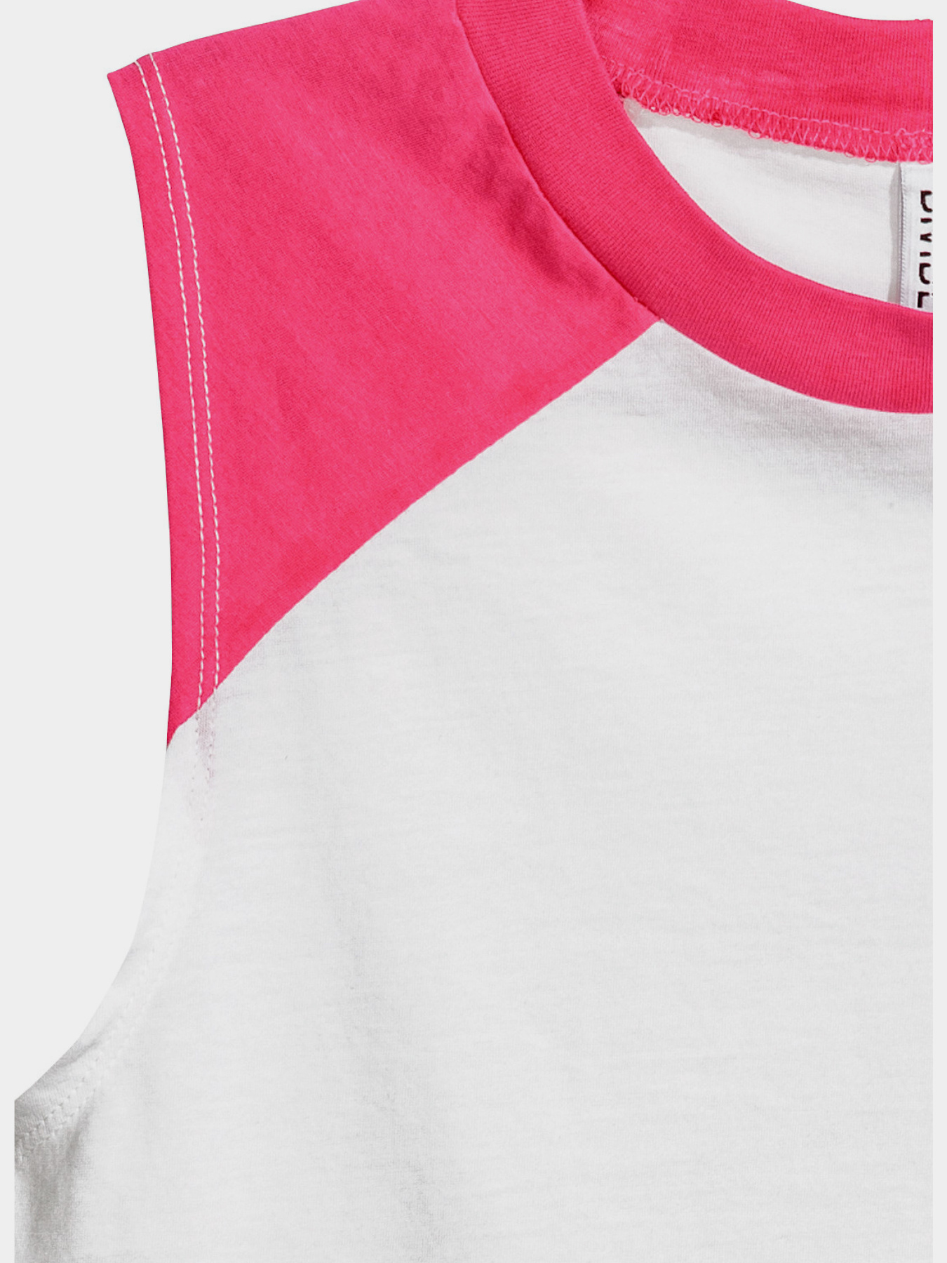 Топ H&M модель 5034575RP8_бело-розовый Фото