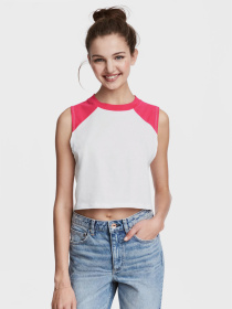 Топ H&M модель 5034575RP8_бело-розовый Фото