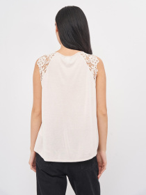 Майка H&M модель 7814610log_Светло-бежевый Фото