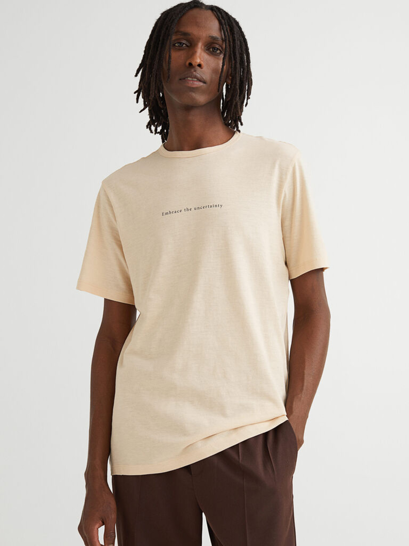 Футболка H&M модель 1099596arl_Бежевый Фото