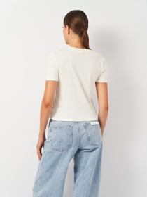 Футболка H&M модель 5557002ral_Молочный Фото