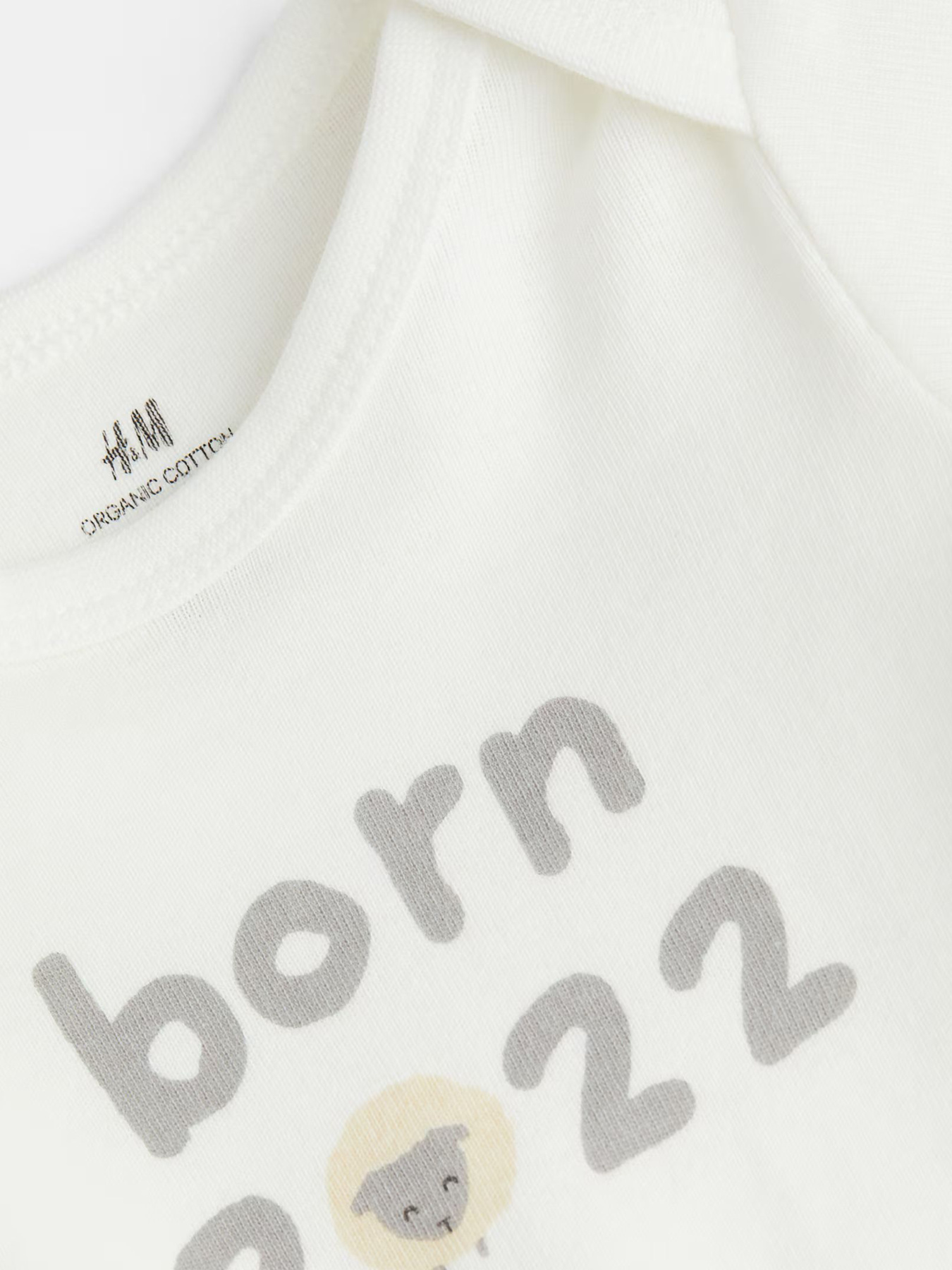 Футболка H&M модель 9321755ral_Молочный Фото