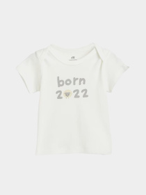 Футболка H&M модель 9321755ral_Молочный Фото