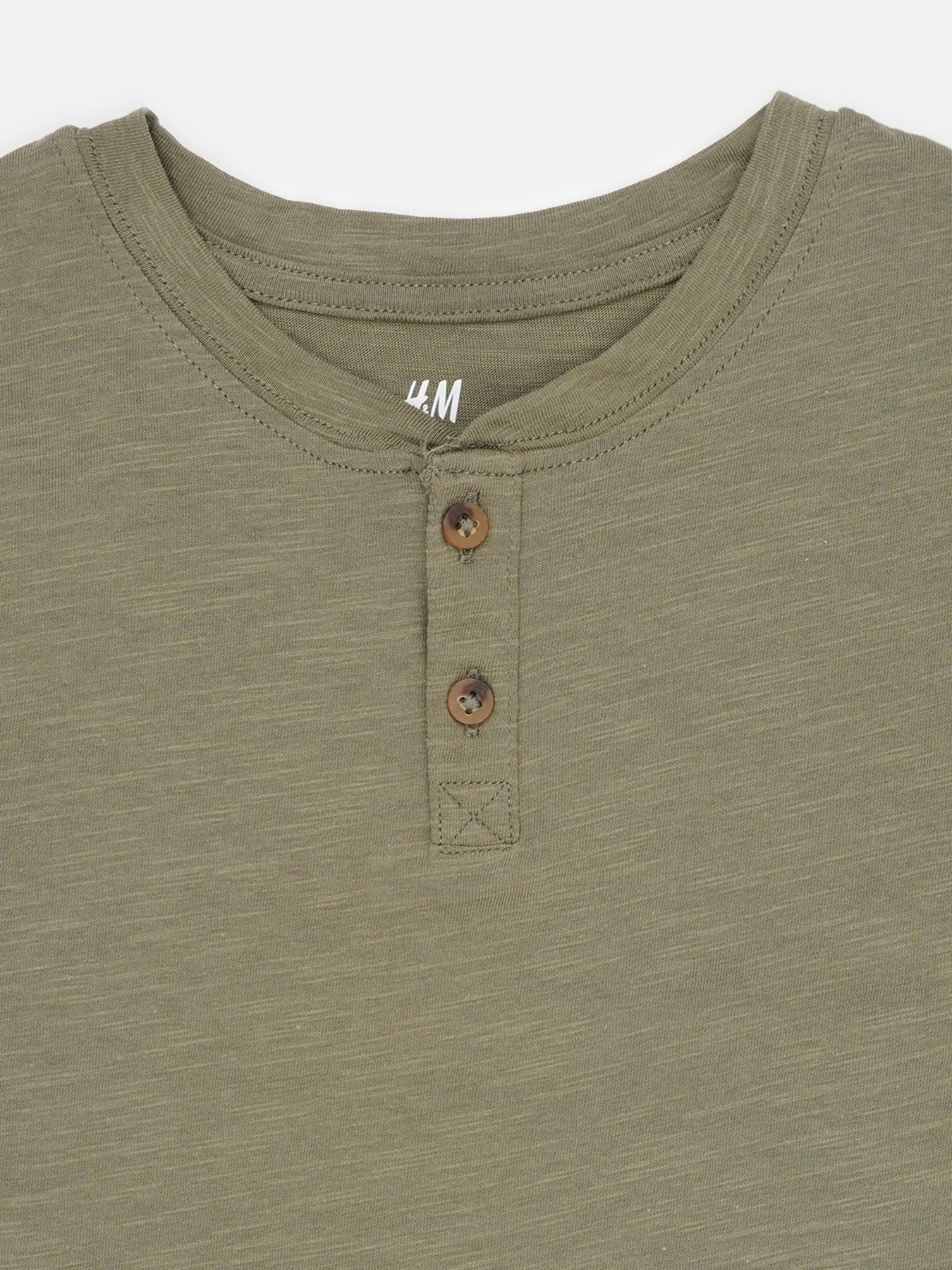 Футболка H&M модель 9418113arl_Хаки Фото