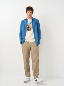 Футболка H&M модель 1036336arl_Светло-бежевый Фото