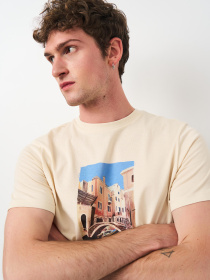 Футболка H&M модель 1036336arl_Светло-бежевый Фото