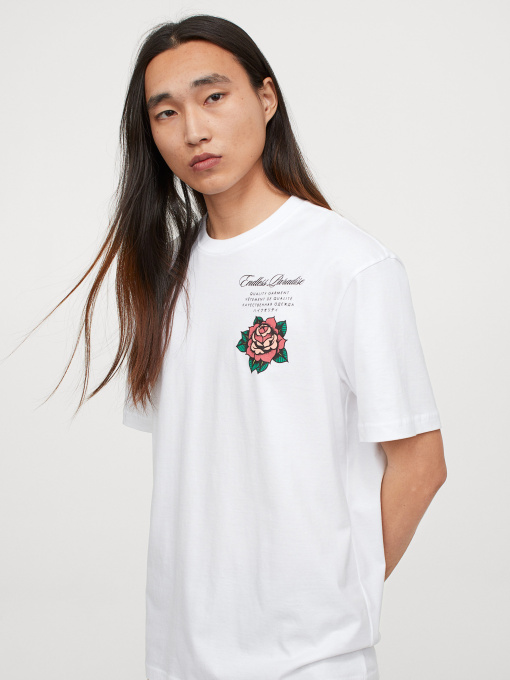 Футболка H&M модель 6840215arl_Белый Фото