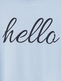 Футболка H&M модель 8469731wer_Голубой Фото