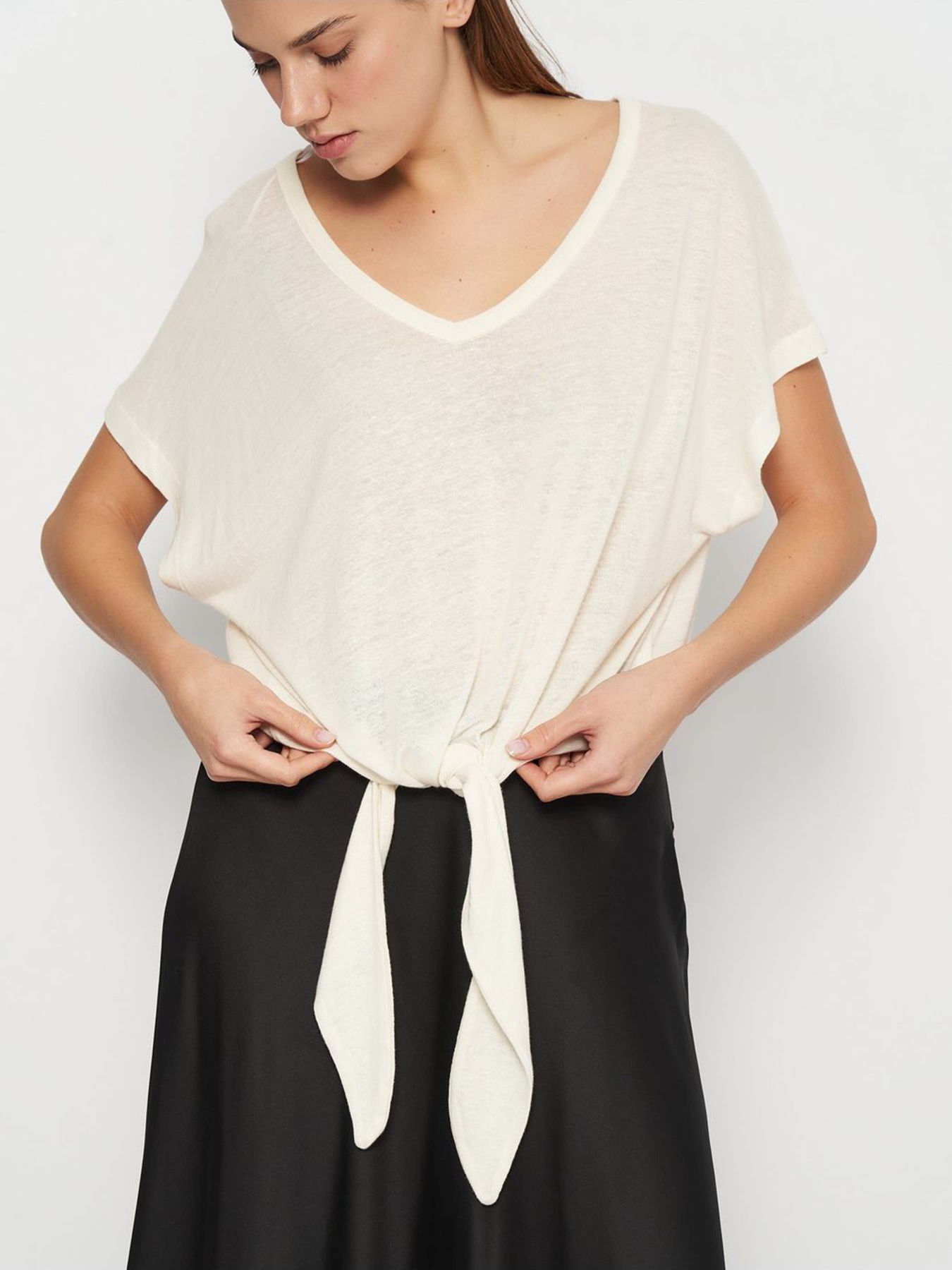 Футболка H&M модель 8450311wer_Молочный Фото