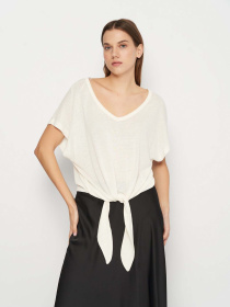 Футболка H&M модель 8450311wer_Молочный Фото