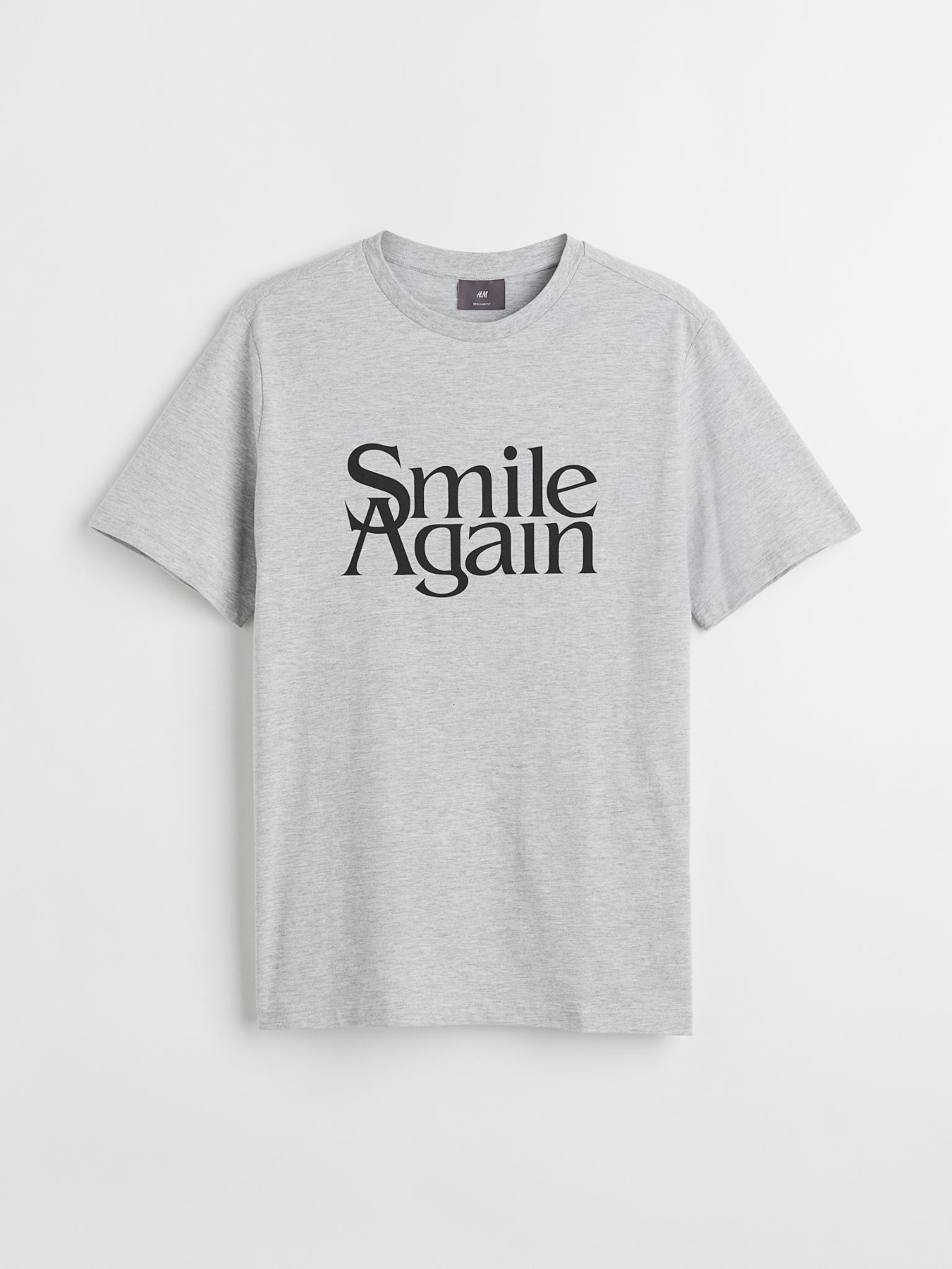 Футболка H&M модель 1036336arl_Серый Футболка H&M модель 1036336arl_Серый Фото