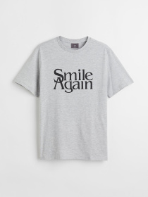 Футболка H&M модель 1036336arl_Серый Футболка H&M модель 1036336arl_Серый Фото