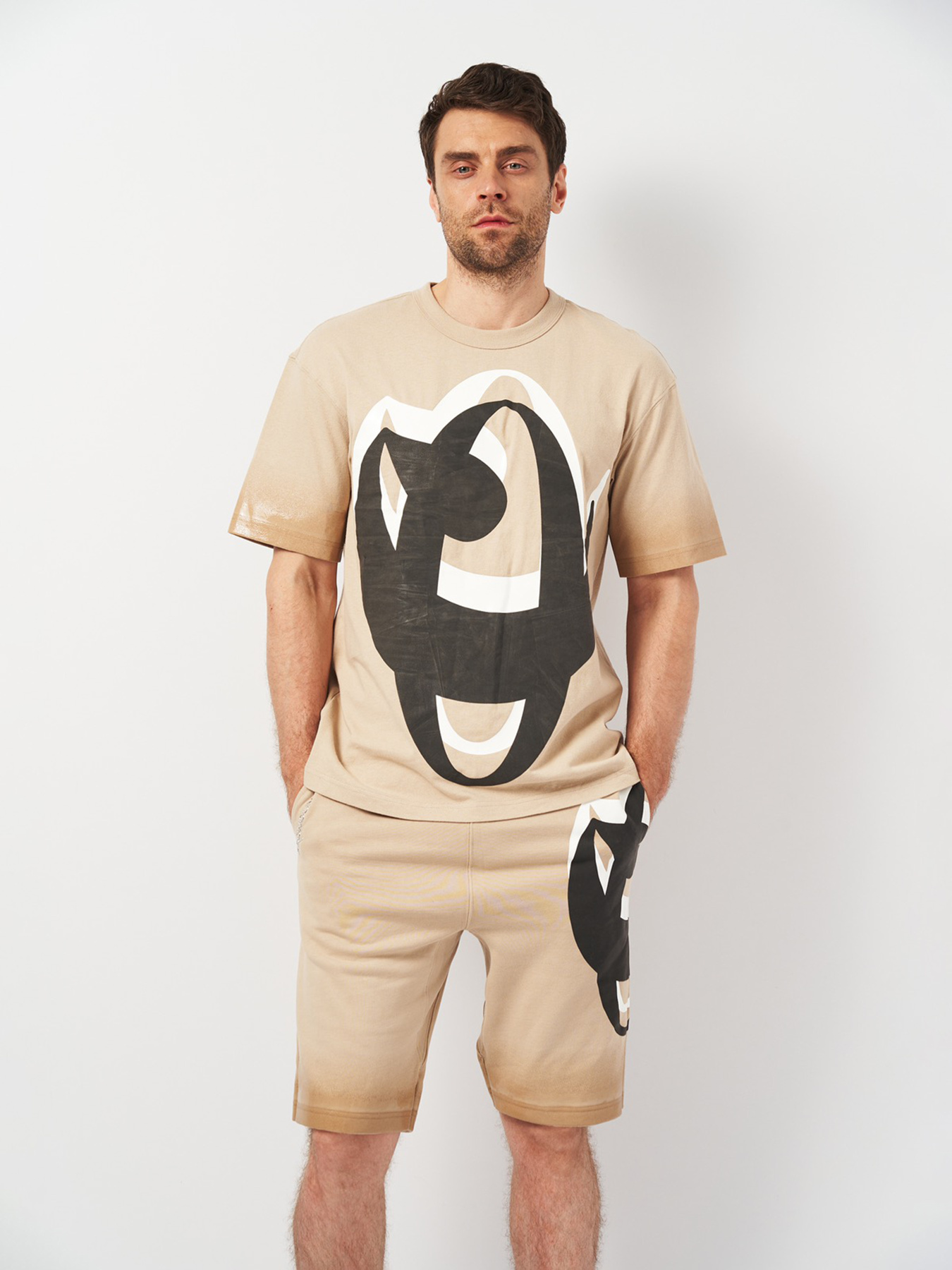 Футболка H&M модель 2001106ral_Бежевый Фото