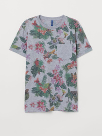 Футболка H&M модель 6717772wer_Комбинированный Фото