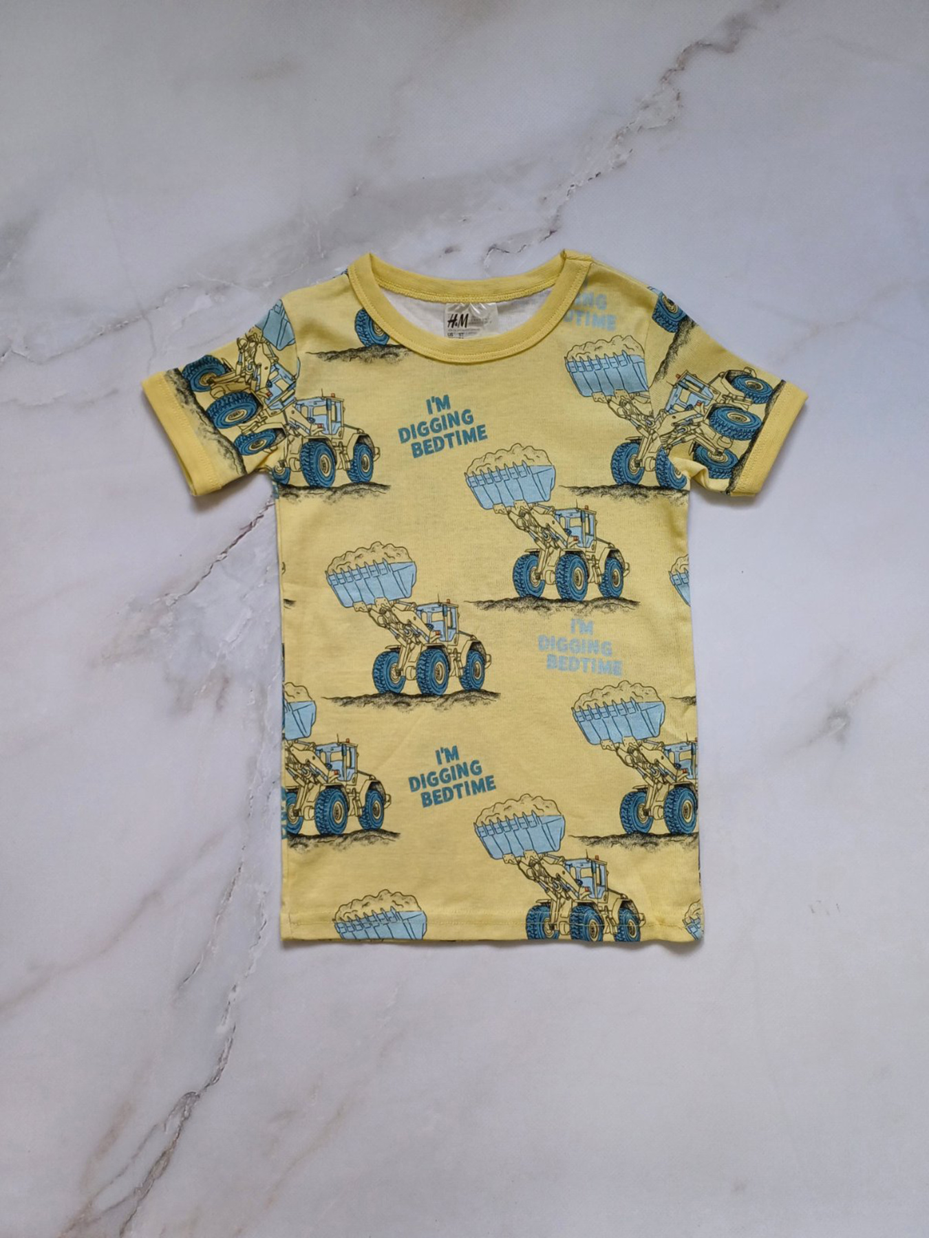 Футболка H&M модель 9570343kwer_Желтый Фото