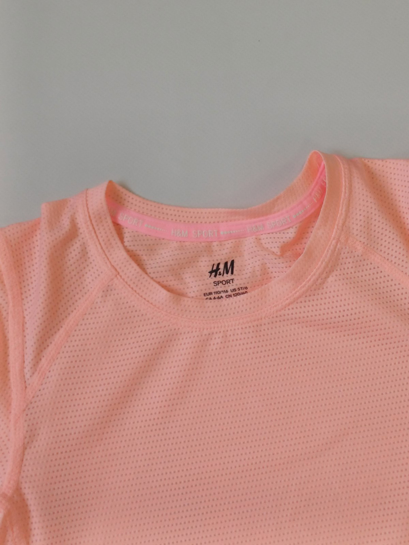 Футболка спортивна H&M модель 88457330kwer_Коралловый Фото