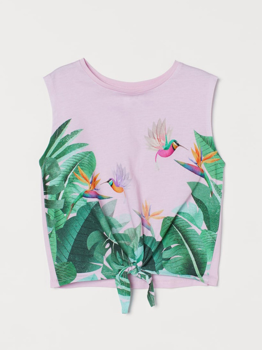 Футболка H&M модель 9749153kwer_Розовый Фото