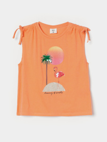 Футболка H&M модель 9691043kwer_Оранжевый Фото