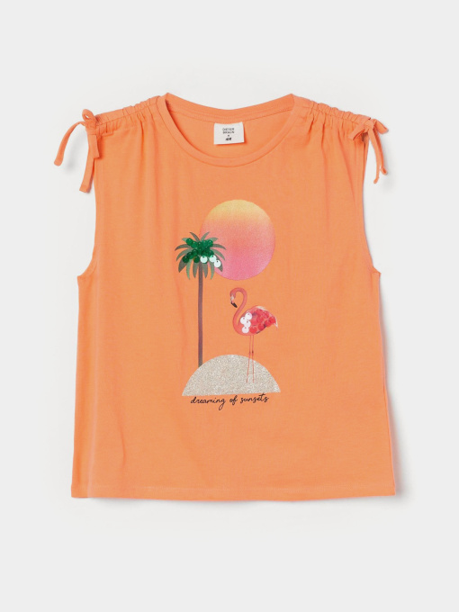 Футболка H&M модель 9691043kwer_Оранжевый Фото