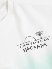 Футболка H&M модель 10657325kwer_Бирюзовый Фото